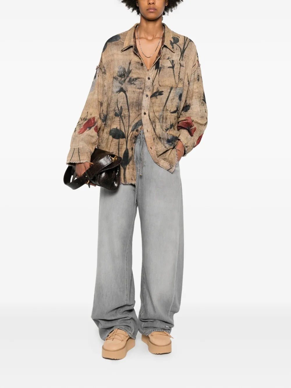 DARKPARK-IRIS - PAPER BAG TENCEL DENIM-