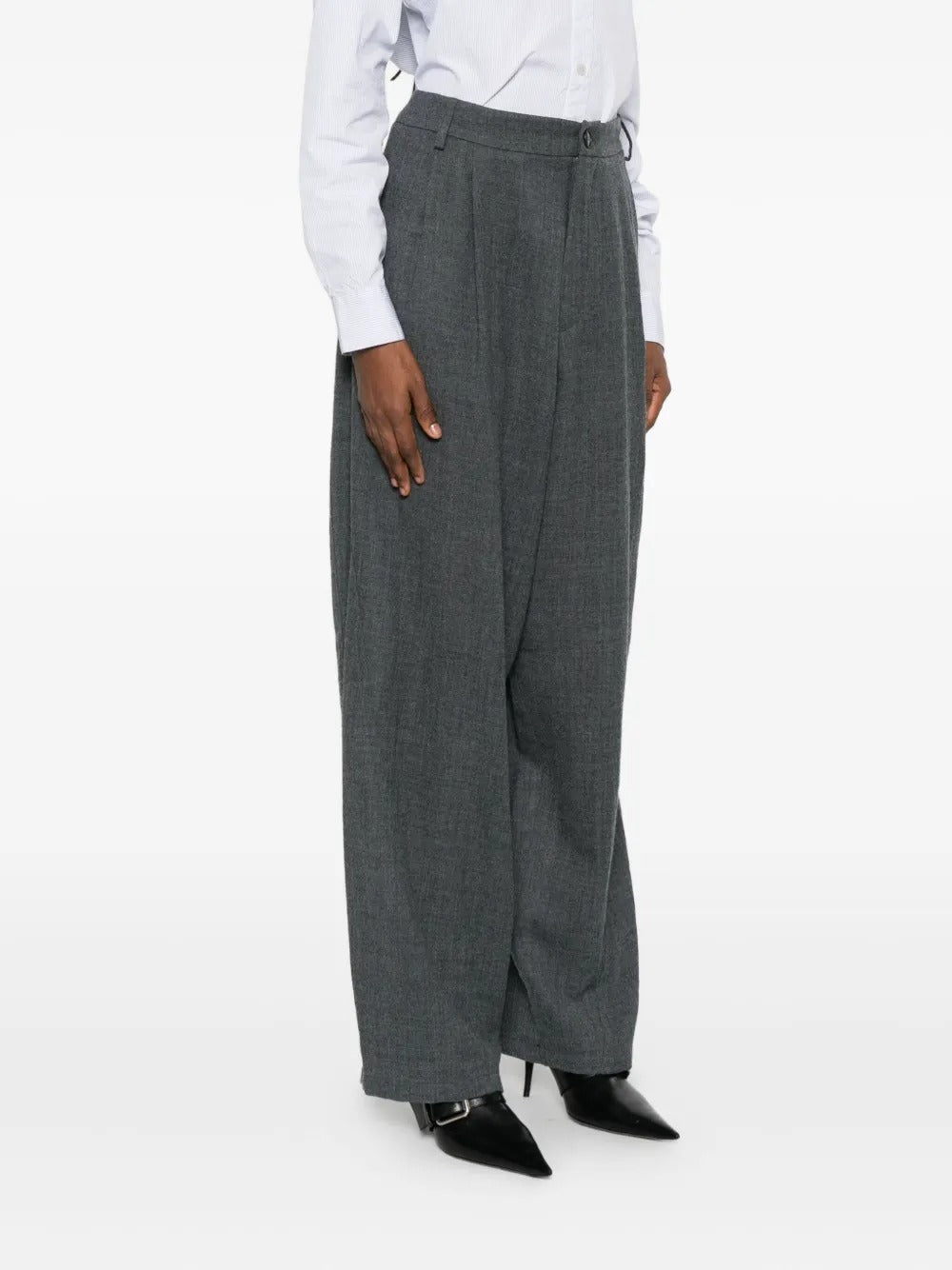 DARKPARK-PHEBE - WIDE-LEG JAPANESE LIGHT WOOL PANTS-