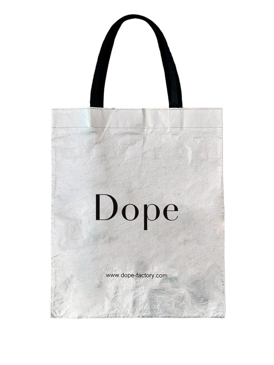 DOPE-Silver Tote Bag-DOPE TOTE SILVER