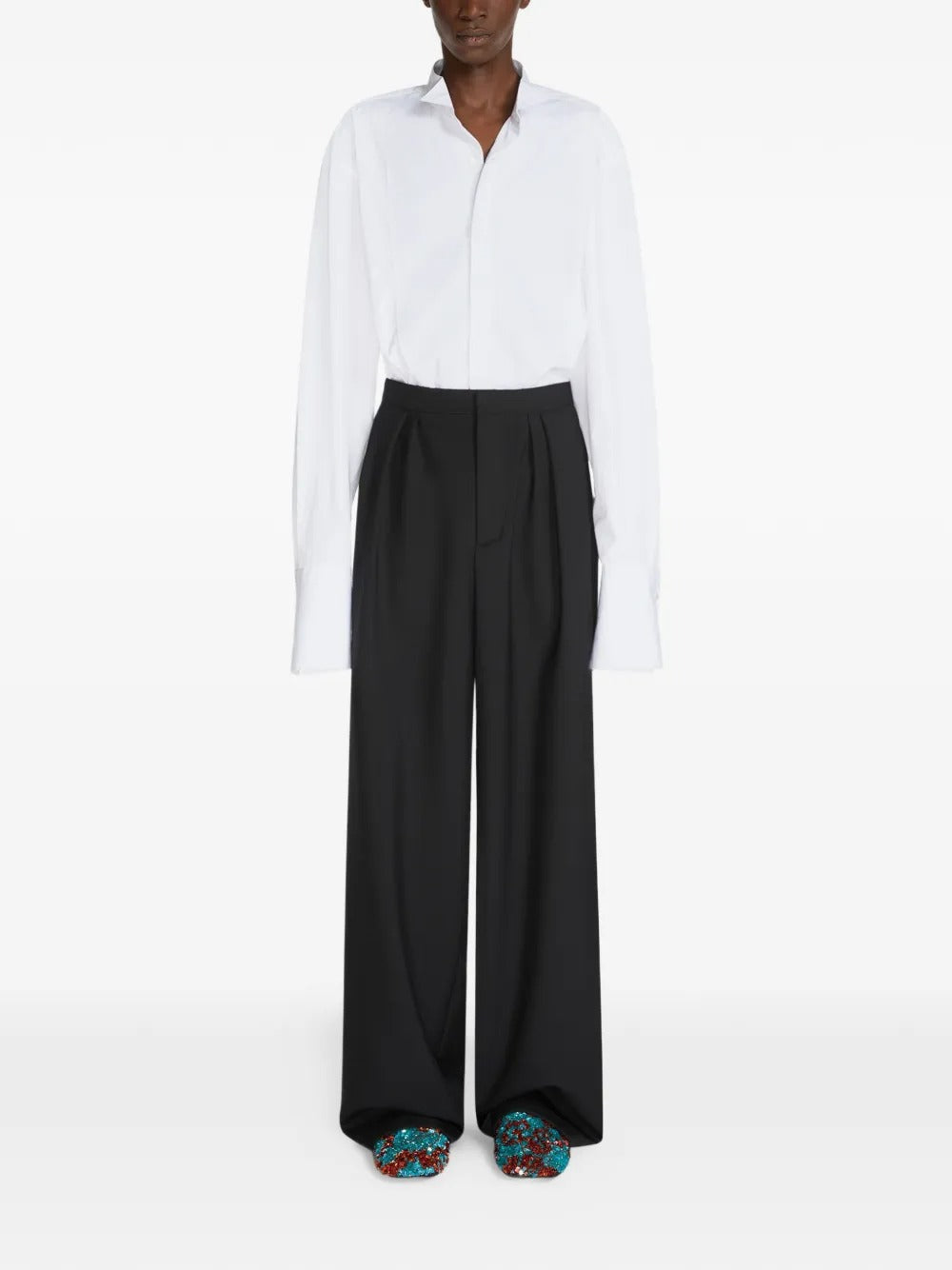 DRIES VAN NOTEN-PREACHES PANTS-