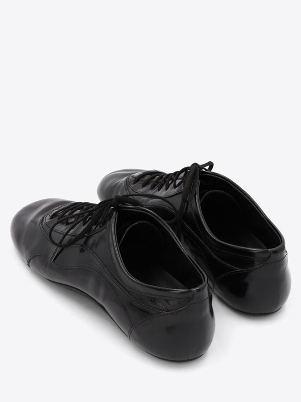 DRIES VAN NOTEN-Leather ballerina sneakers-
