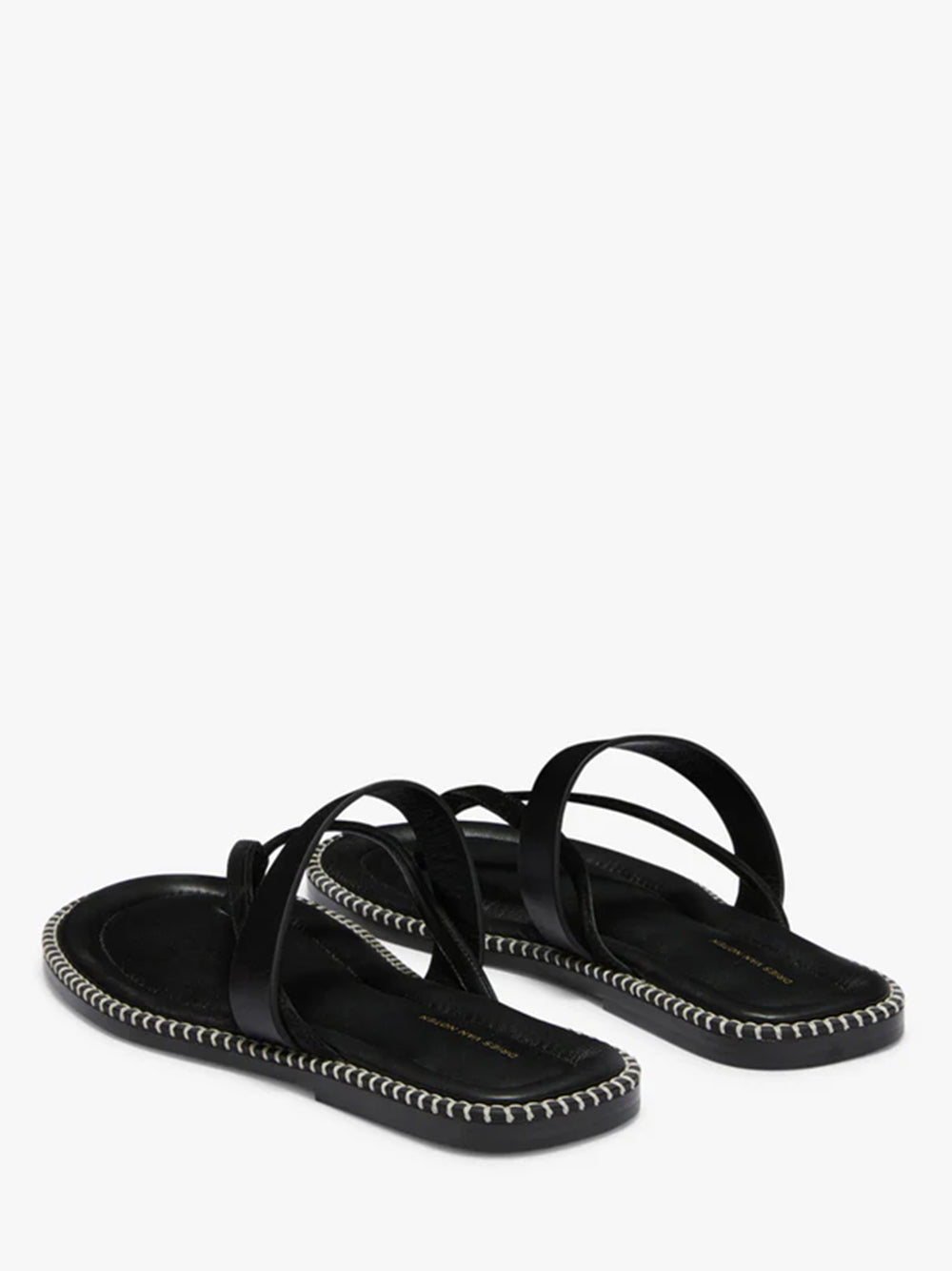DRIES VAN NOTEN 26ssトングサンダル ブラック DRIES VAN NOTEN-Leather sandals-261 021738 0105 900 – Dope