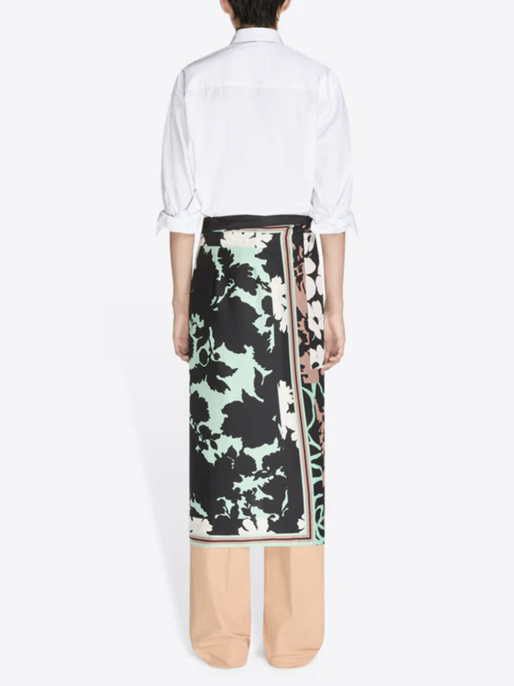 DRIES VAN NOTEN-Long wrap scarf-skirt-