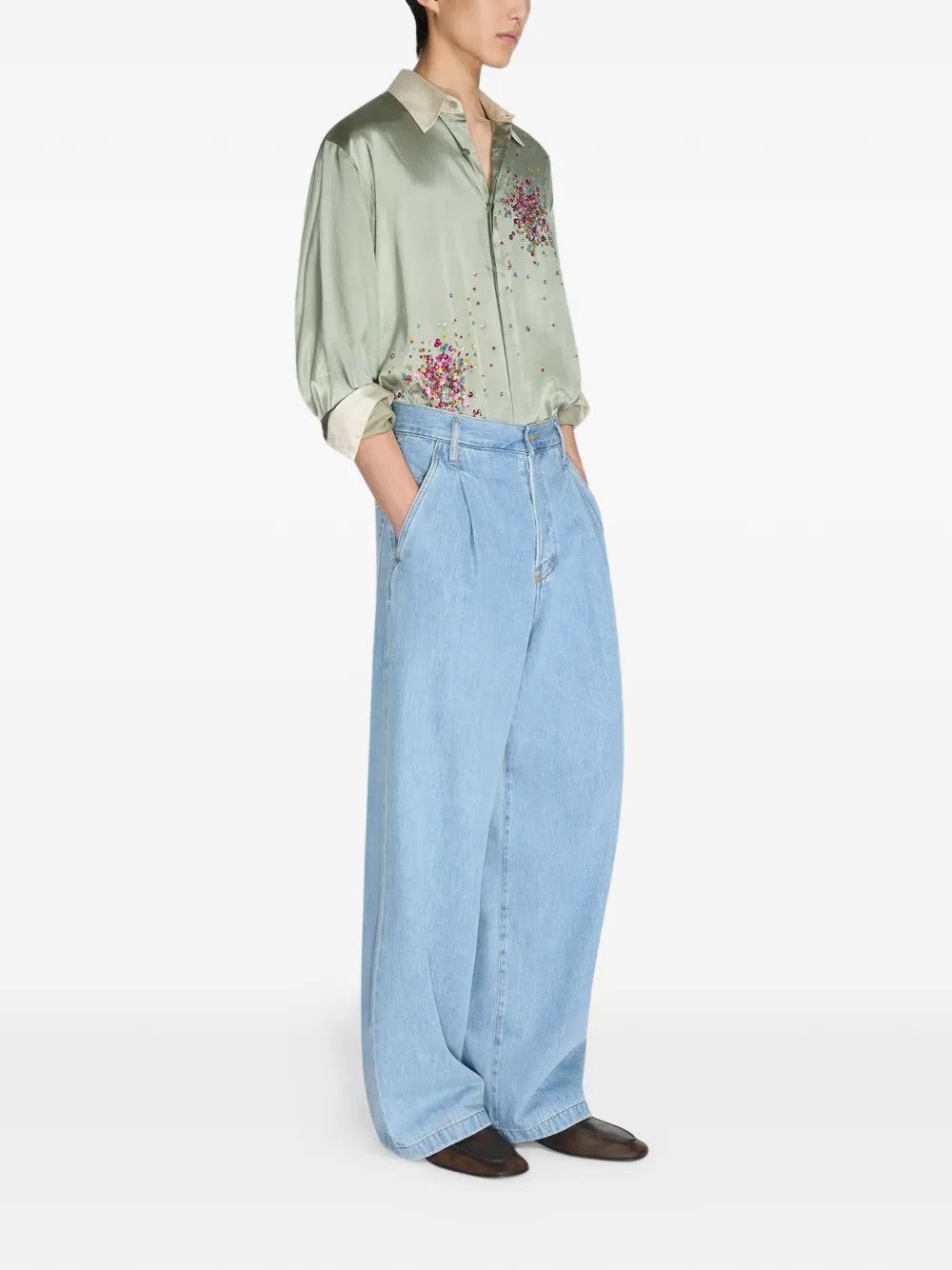 25ss DRIES VAN NOTEN PENNING PANTS 本人期 DRIES VAN NOTEN-PENNING PANTS-261 020940 3385 514 – Dope