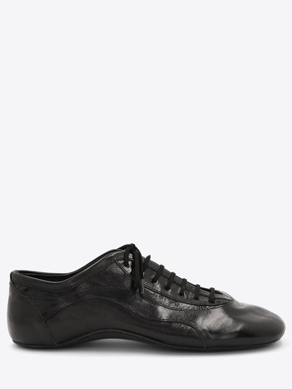 Leather ballerina sneakers
