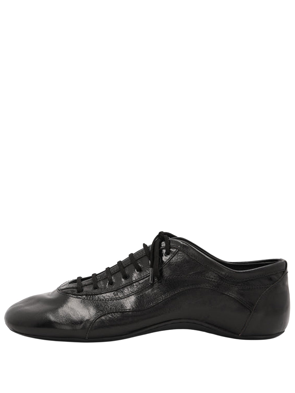 Leather ballerina sneakers