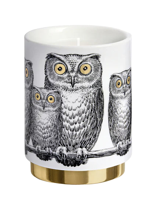 FORNASETTI-FRN CANDELA PROFUMATA XS CIVETTE FRAGRANZA IMMAGINAZIONE NERO-