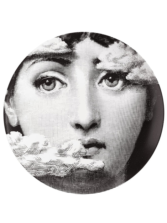 FORNASETTI-FRN PIATTO TEMA E VARIAZIONI N.139 BIANCO/NERO-