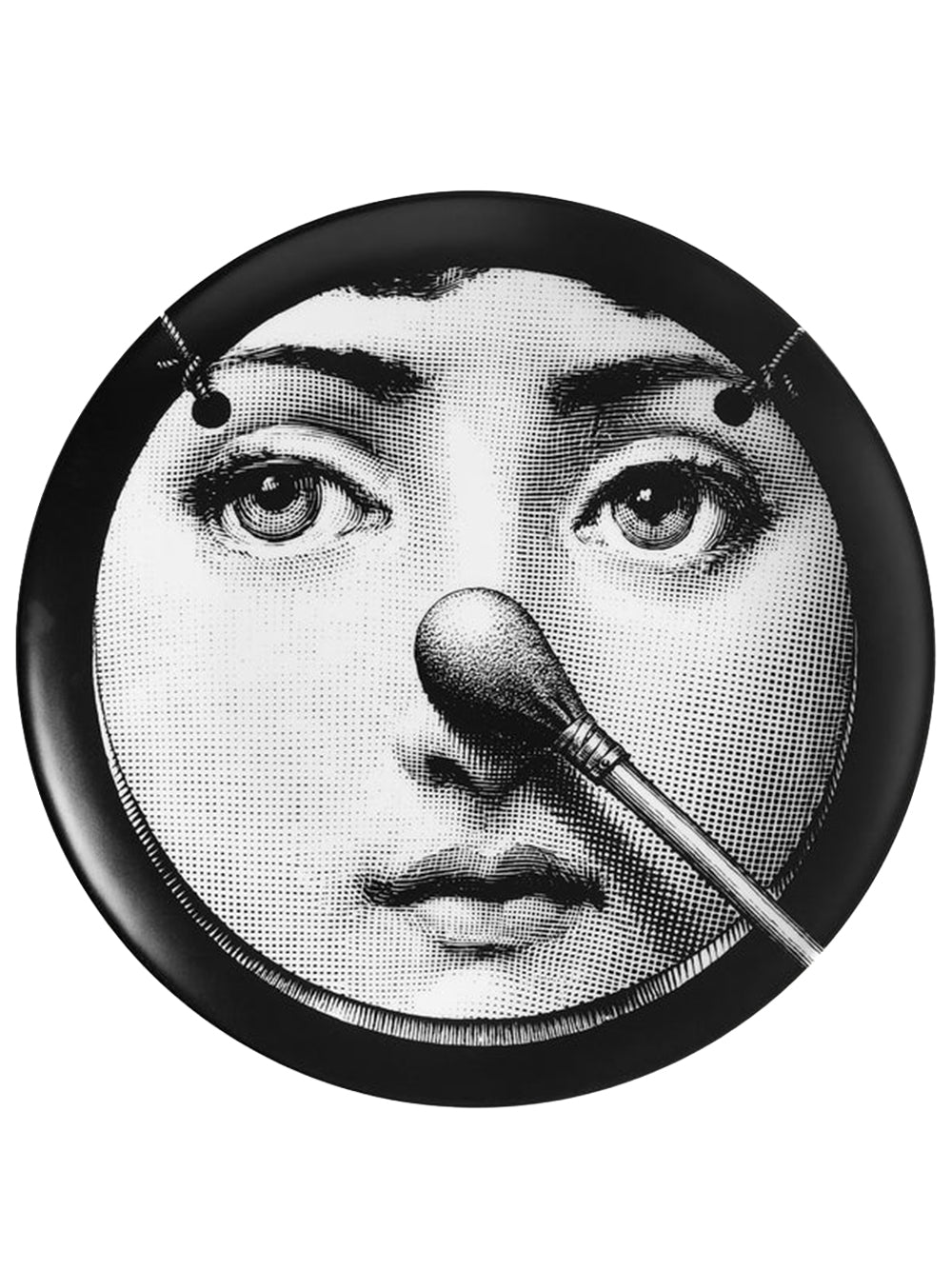 FORNASETTI-FRN PIATTO TEMA E VARIAZIONI N.161 BIANCO/NERO-