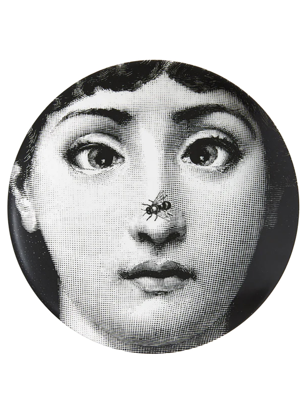 FORNASETTI-FRN PIATTO TEMA E VARIAZIONI N.363 BIANCO/NERO-