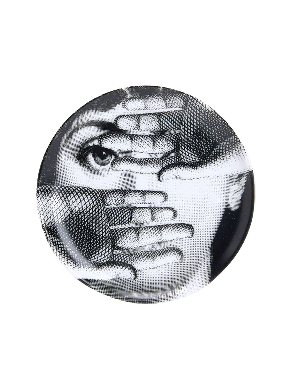FORNASETTI-FRN SCATOLA TONDA TEMA E VARIAZIONI N.154NERO/BIANCO-