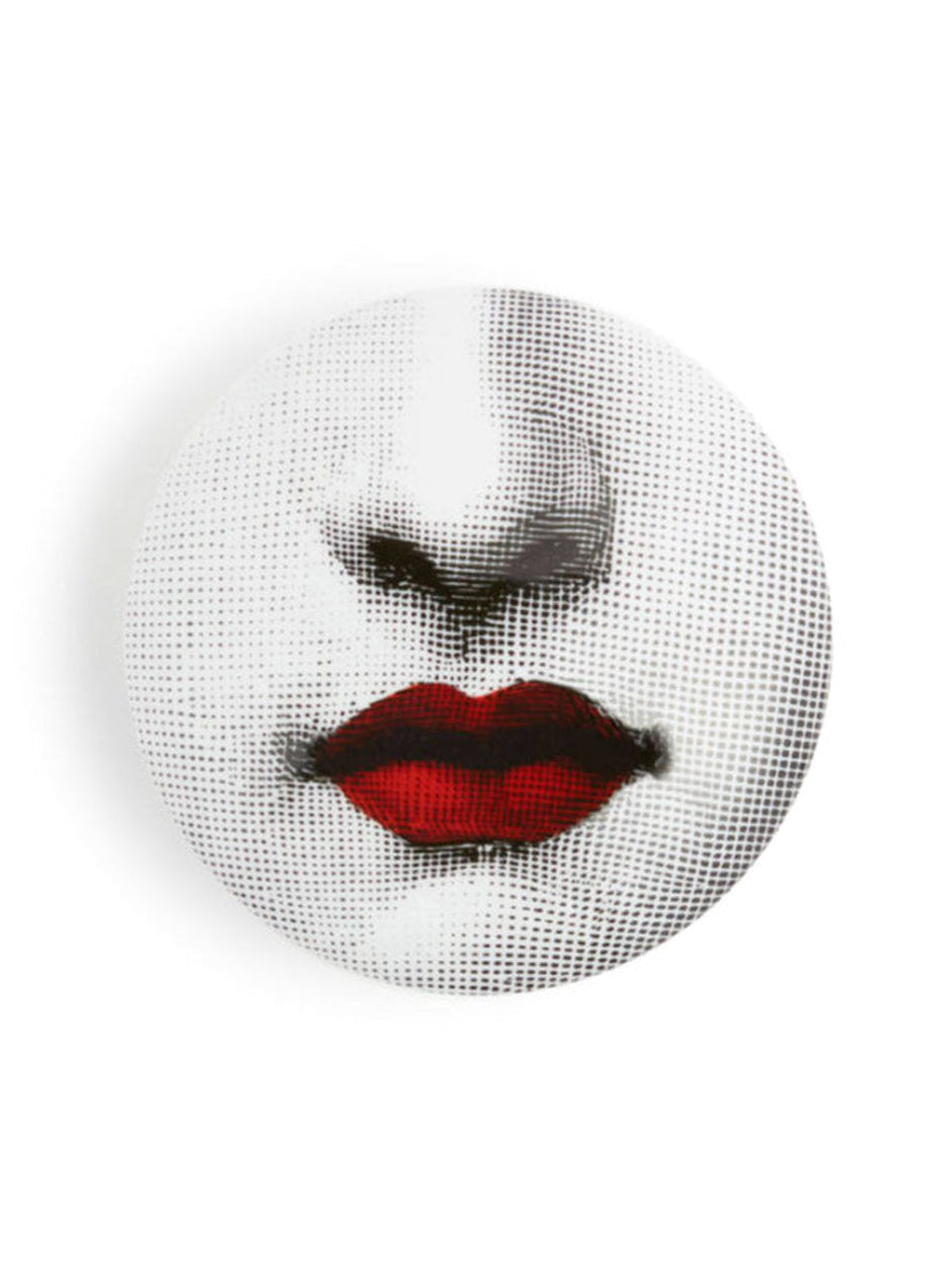 FORNASETTI-Red Lips Round Box-