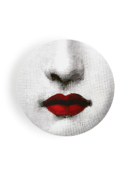 FORNASETTI-Red Lips Round Box-