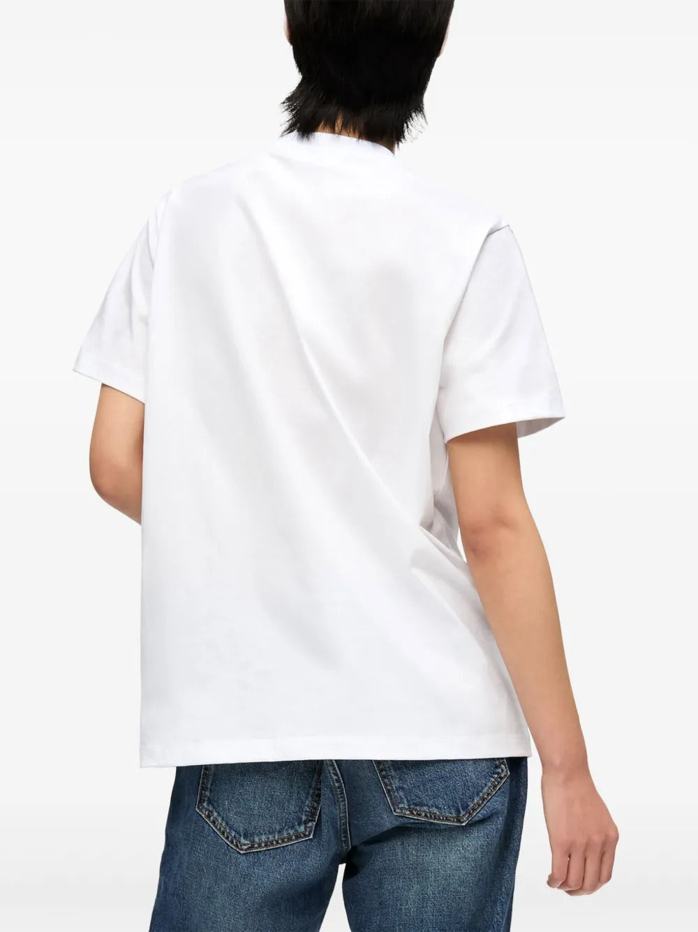 GANNI-Basic Cotton Jersey Teddy Relaxed T-shirt-
