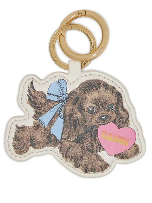 GANNI-Dog Keyring-
