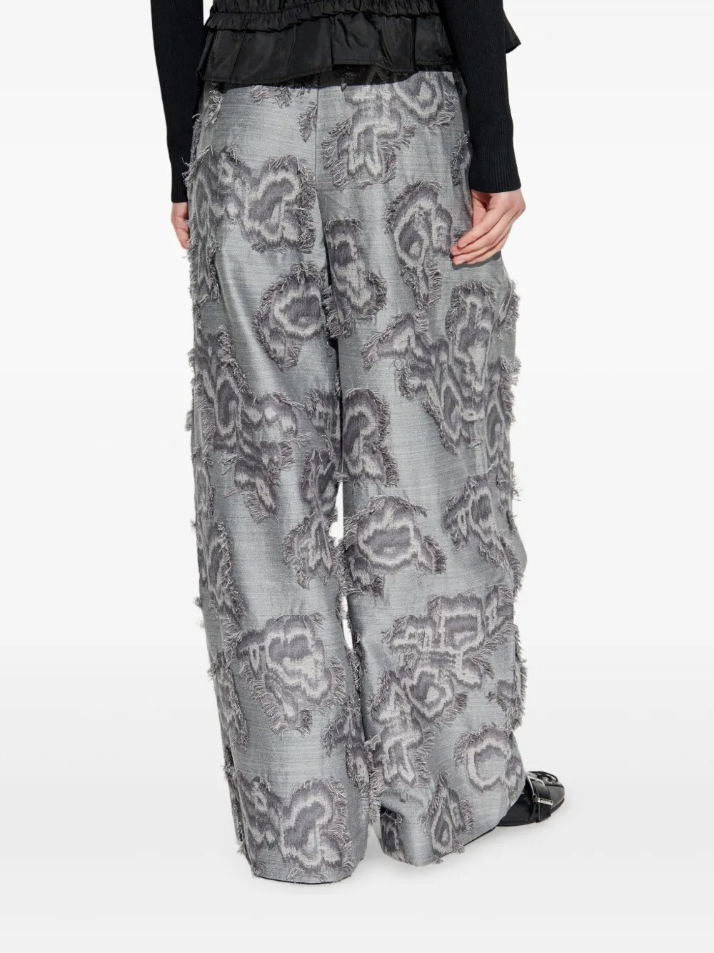 GANNI-Fil Coupe Suiting Big Pleat Pants-