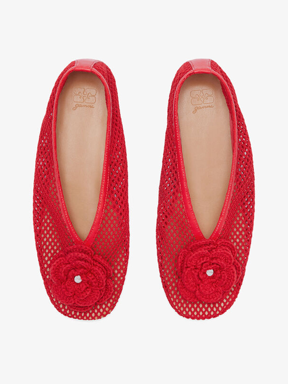 GANNI-Jenny Ballerina Mesh Flower-