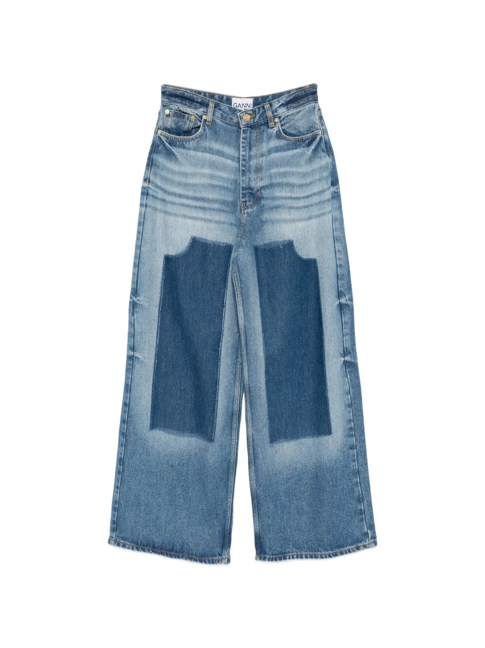 GANNI-Light Weight Denim Baggy Jeans-