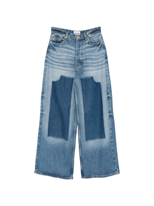 GANNI-Light Weight Denim Baggy Jeans-