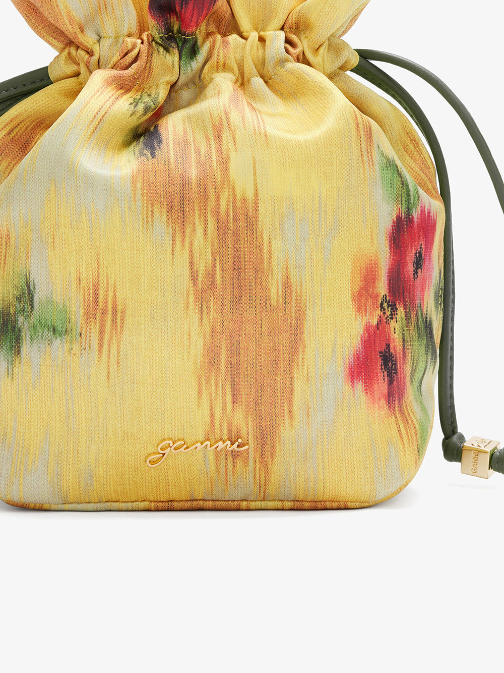 GANNI-Pouch Printed Taffeta-