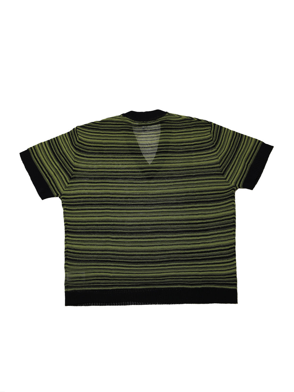 GANNI-Sheer Cotton Lace Mix V-neck Shortsleeve-