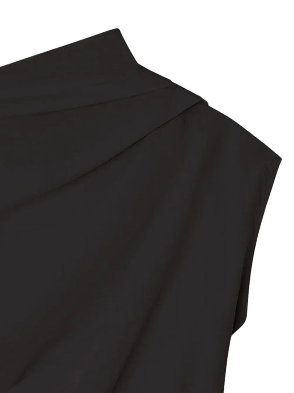 GANNI-Stretch Cotton Ruched Top-