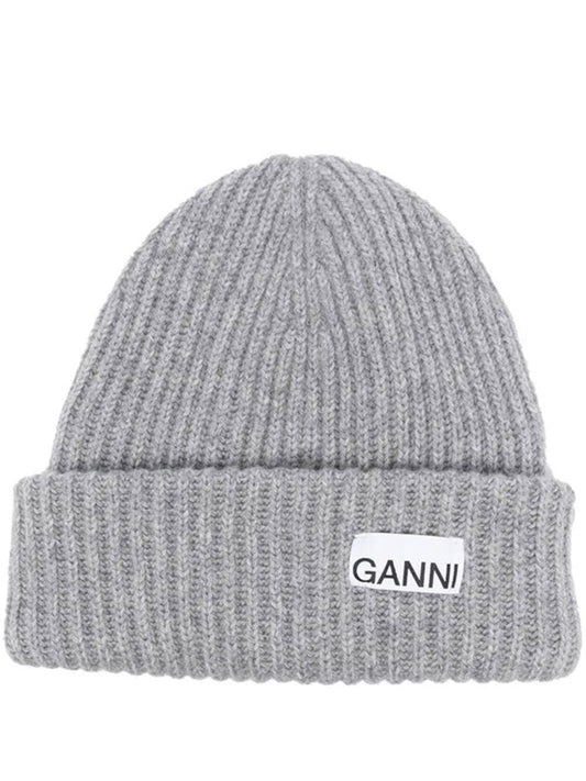 GANNI-Structured Rib Beanie-