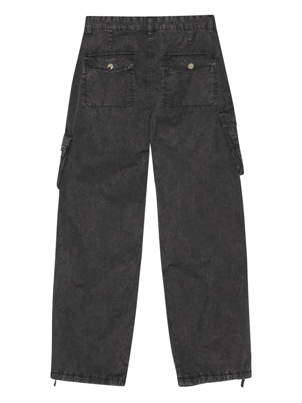 GANNI-Washed Cotton Twill Pants-