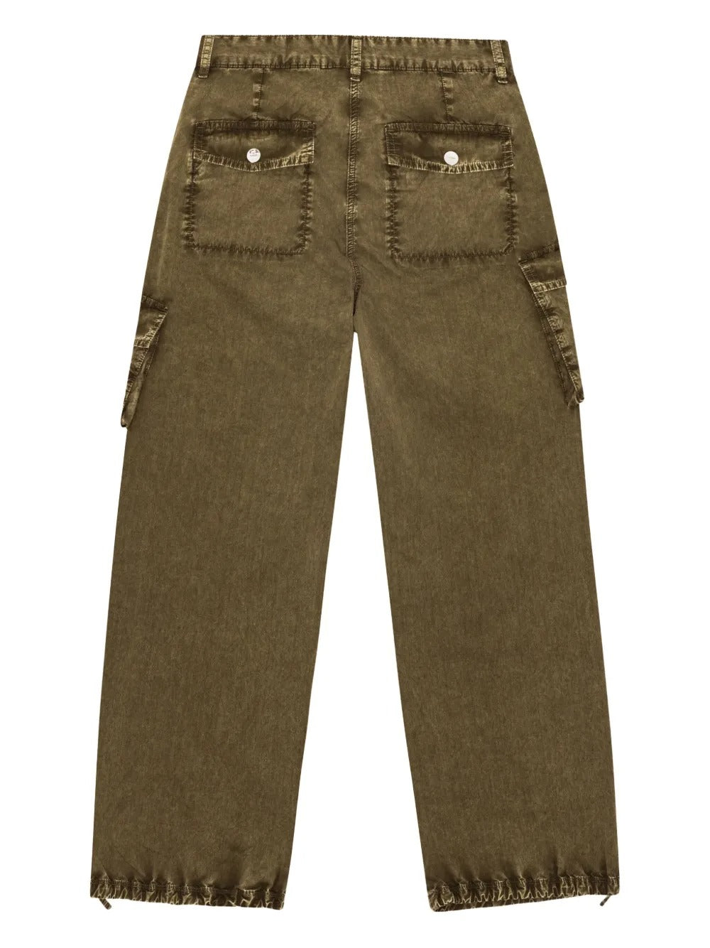 GANNI-Washed Cotton Twill Pants-