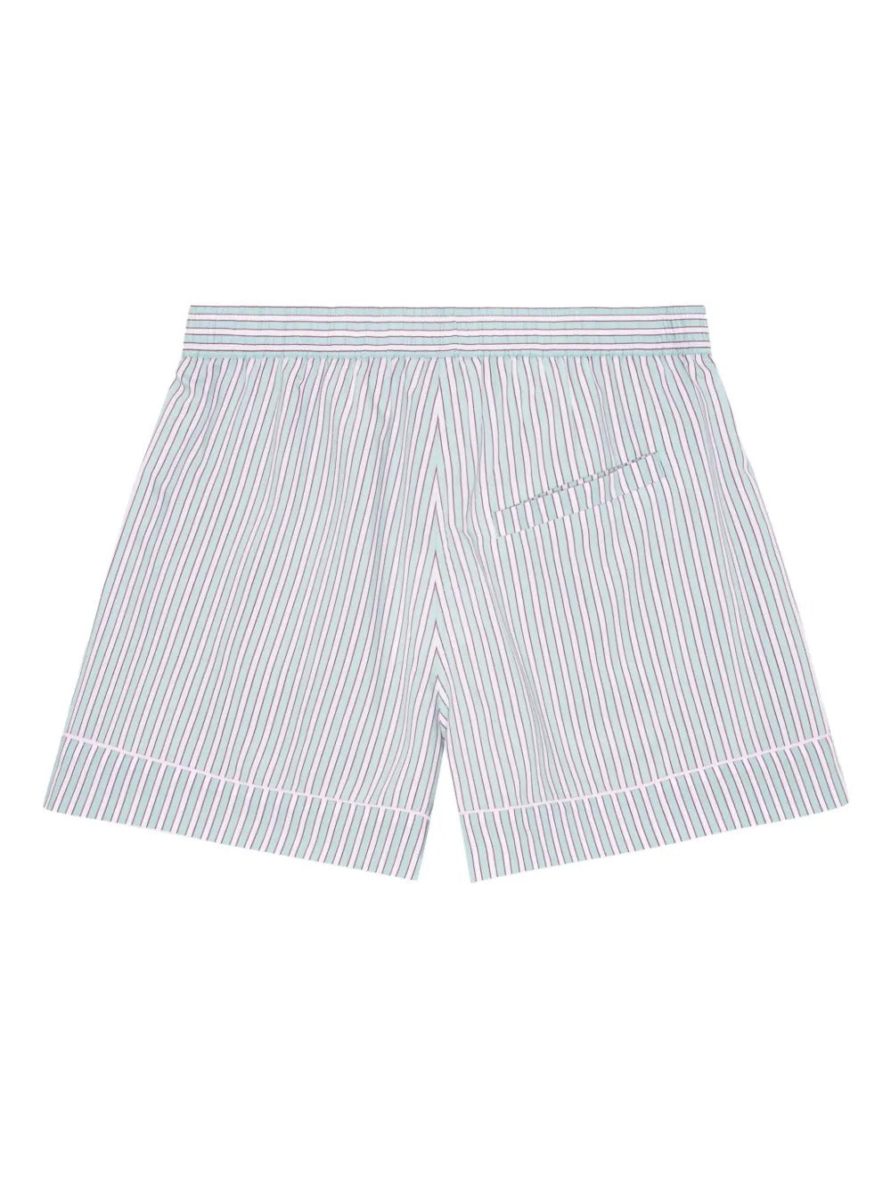 GANNI-Yarn Dyed Stripe Elasticated Shorts-