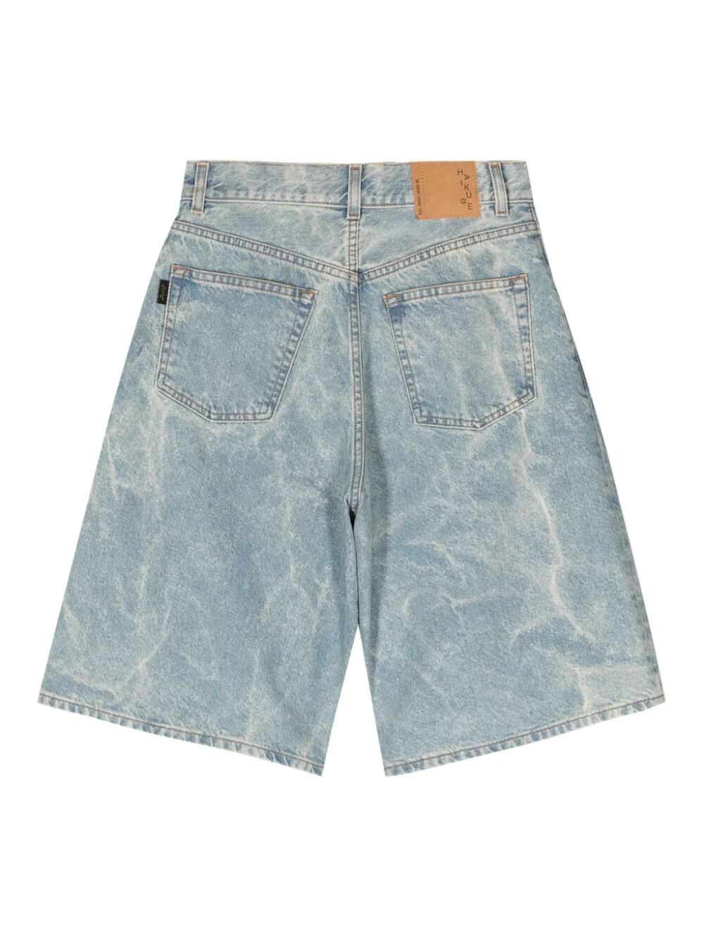 HAIKURE-BECKY BLEACH BLUE DENIM SHORTS-HEW03329DF095 L0844