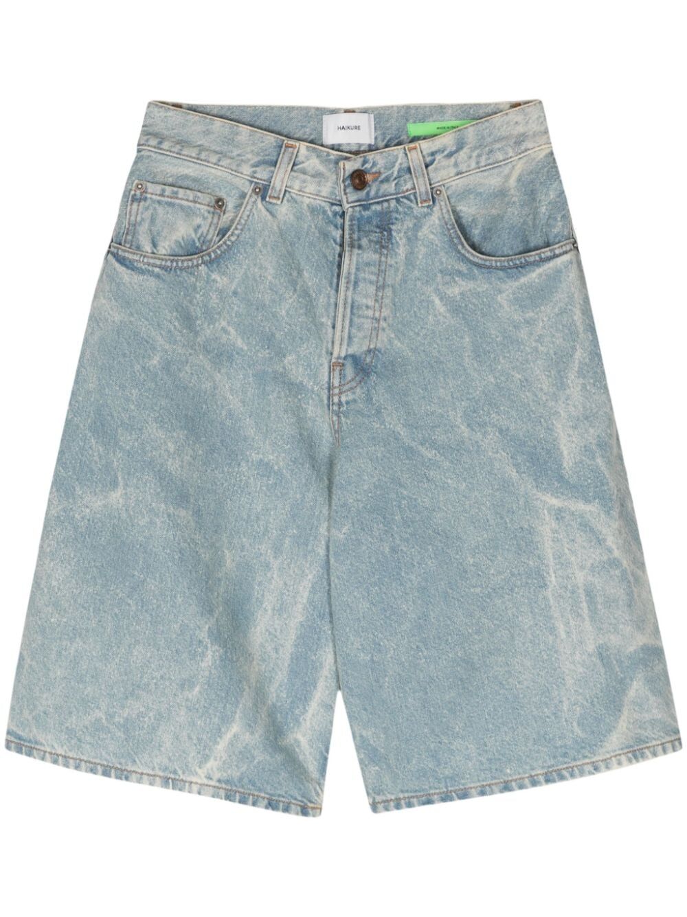 HAIKURE-BECKY BLEACH BLUE DENIM SHORTS-HEW03329DF095 L0844