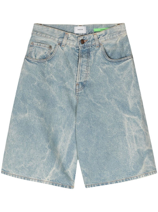 HAIKURE-BECKY BLEACH BLUE DENIM SHORTS-HEW03329DF095 L0844