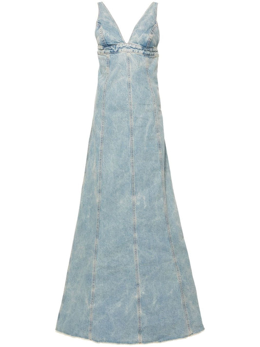 DOLLY BLEACH BLUE DENIM DRESS