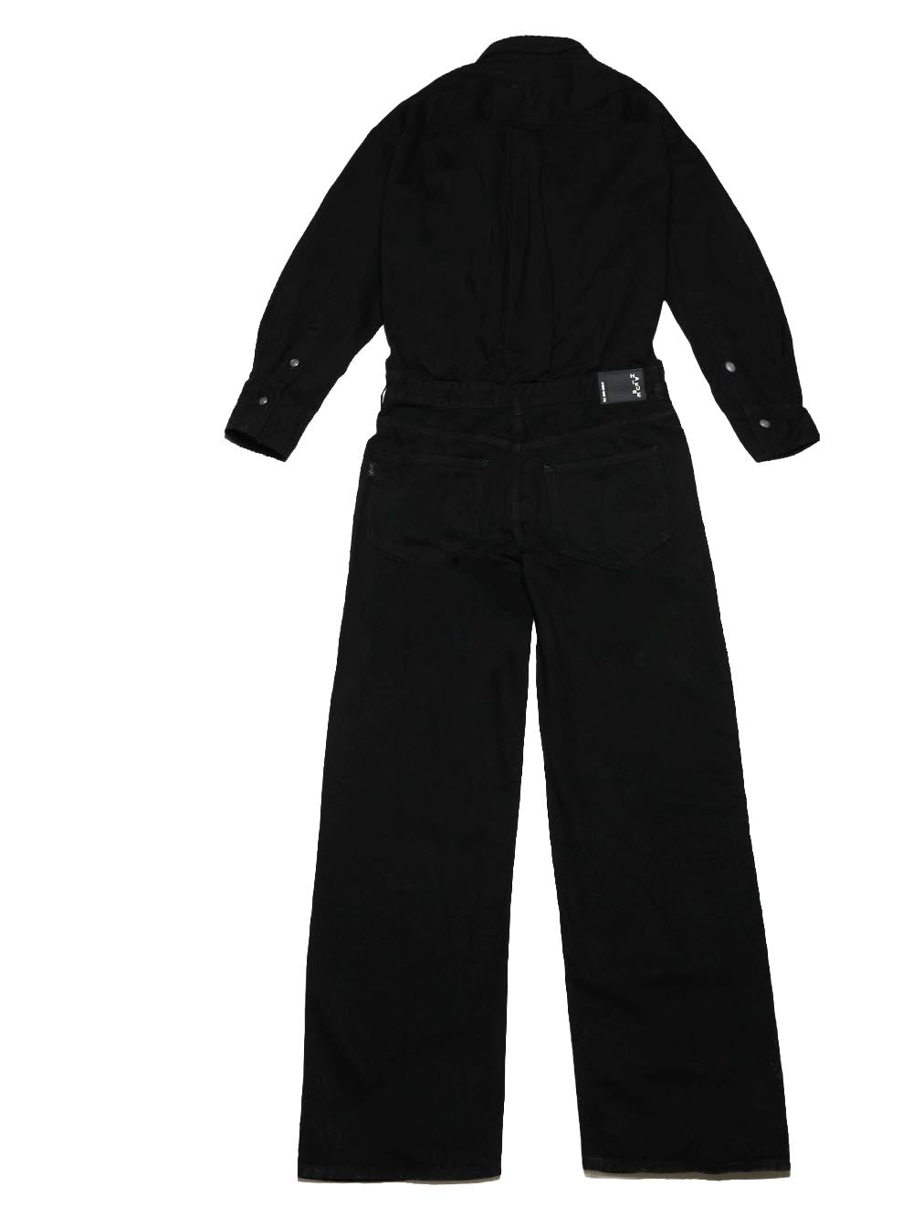 HAIKURE-TILDA BLACK STONE DENIM JUMPSUIT-