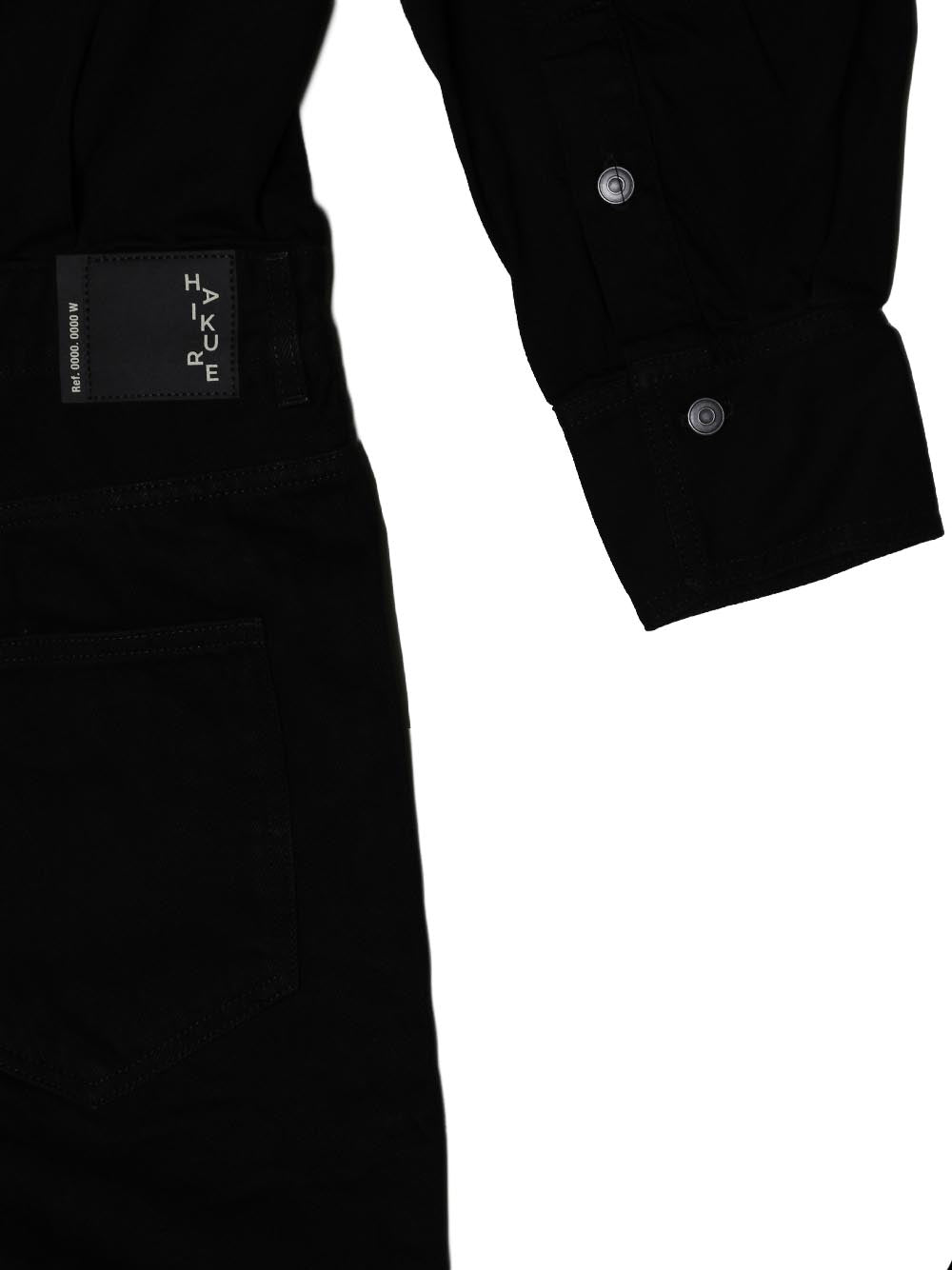 HAIKURE-TILDA BLACK STONE DENIM JUMPSUIT-