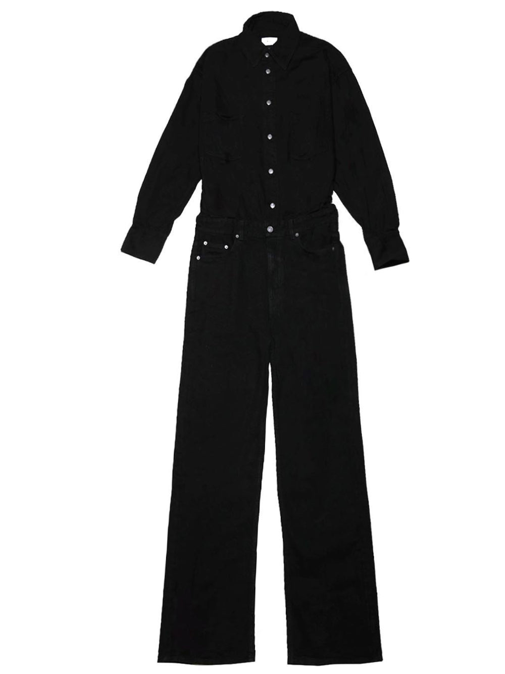 HAIKURE-TILDA BLACK STONE DENIM JUMPSUIT-