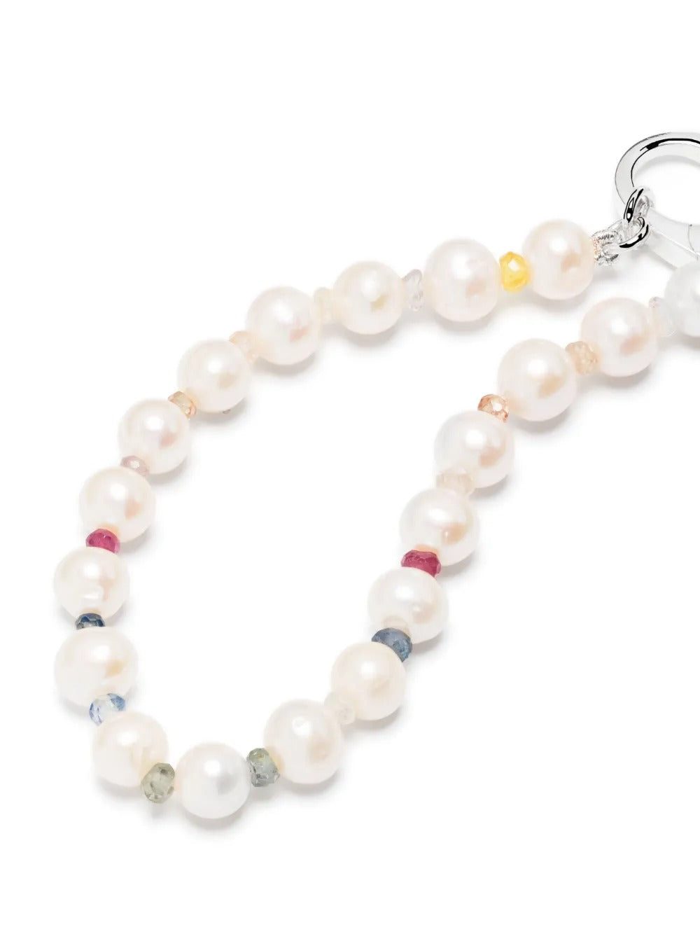 HATTON LABS-Rainbow Gradient Crystal Pearl Bracelet-