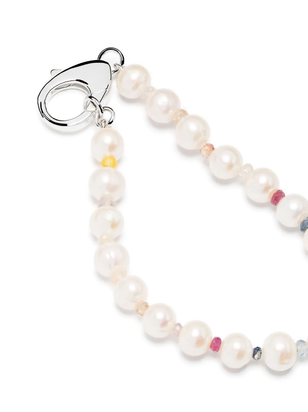 HATTON LABS-Rainbow Gradient Crystal Pearl Bracelet-