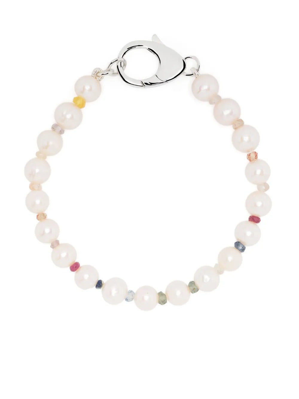 HATTON LABS-Rainbow Gradient Crystal Pearl Bracelet-