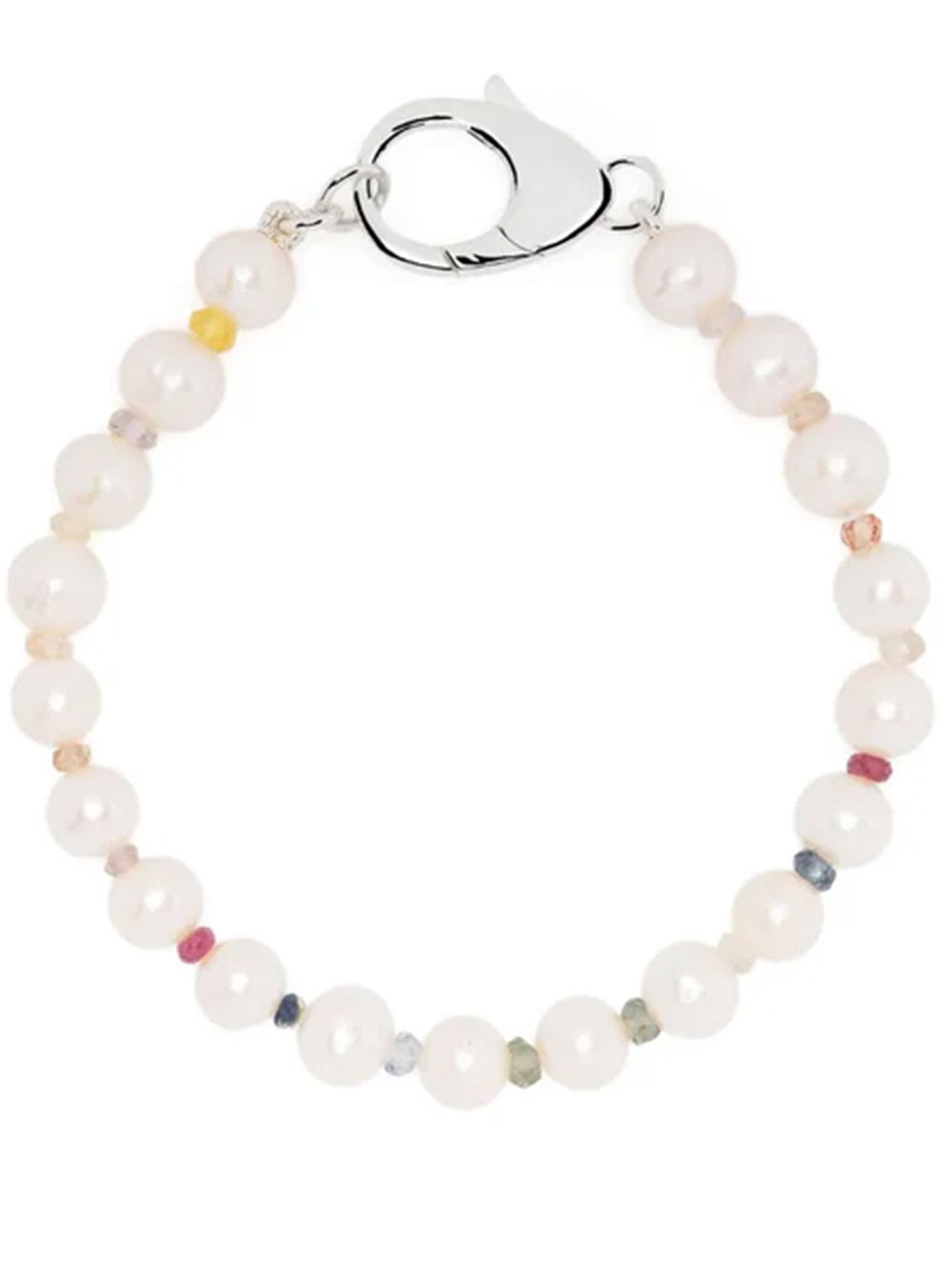 HATTON LABS-Rainbow Gradient Crystal Pearl Bracelet-