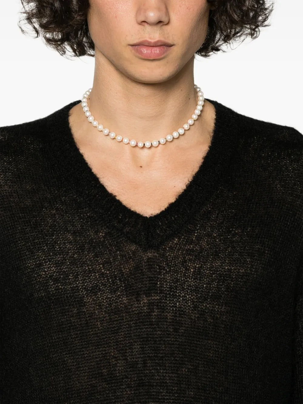 HATTON LABS-Rainbow Gradient Crystal Pearl Chain-