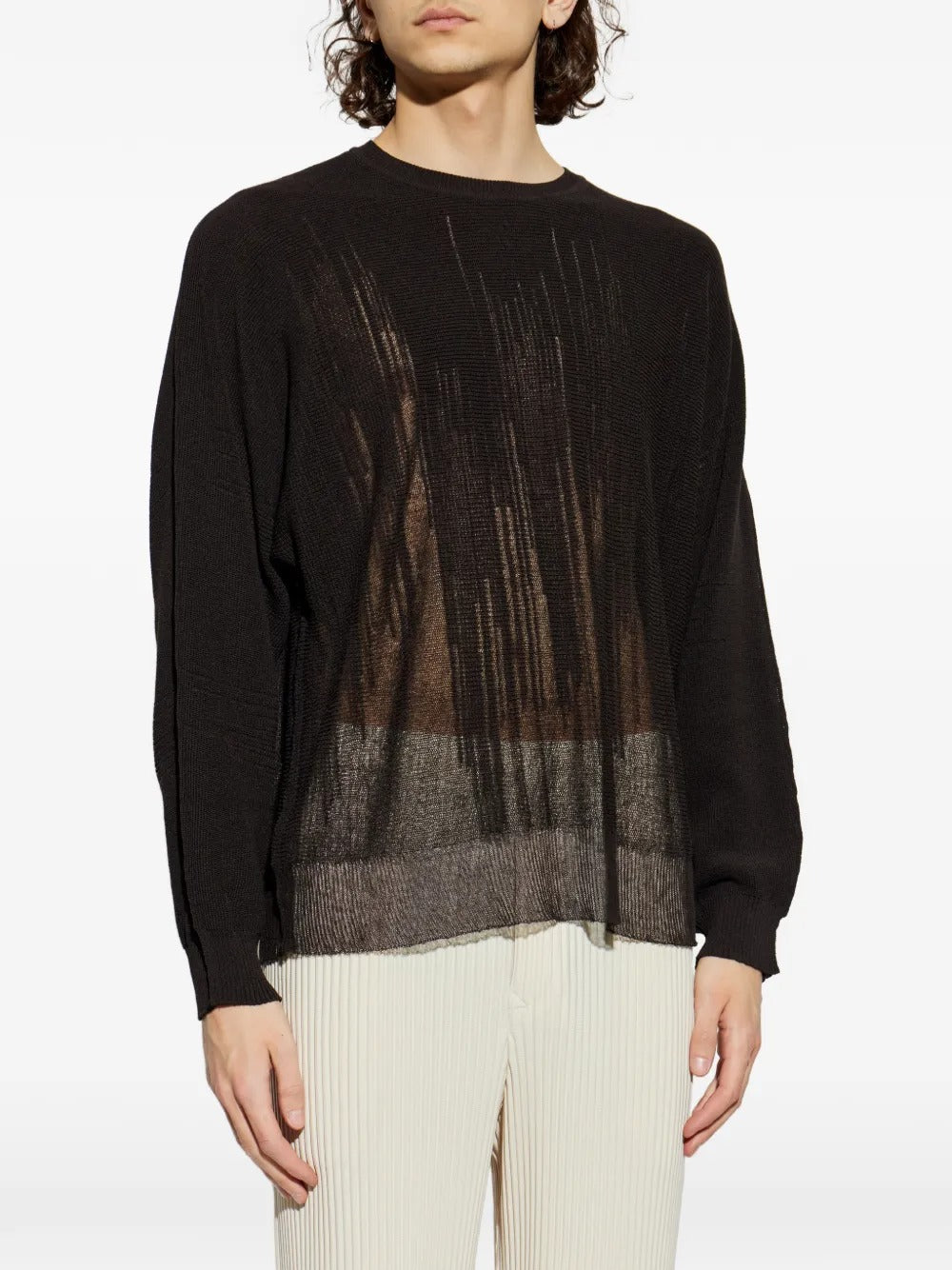 HOMME PLISSÉ ISSEY MIYAKE-BRUSH CLOSE-UP KNIT-