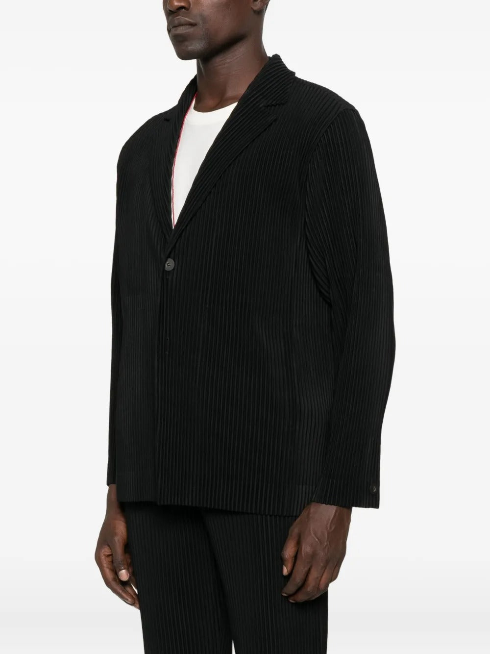 HOMME PLISSÉ ISSEY MIYAKE-pleated button blazer-