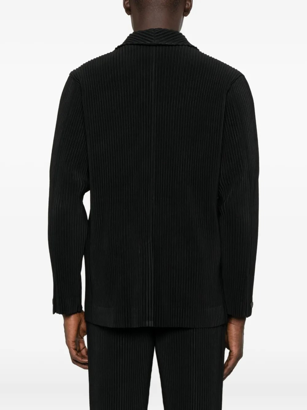 HOMME PLISSÉ ISSEY MIYAKE-pleated button blazer-