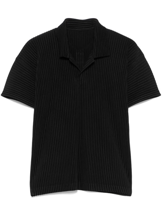 HOMME PLISSÉ ISSEY MIYAKE-pleated polo shirt-