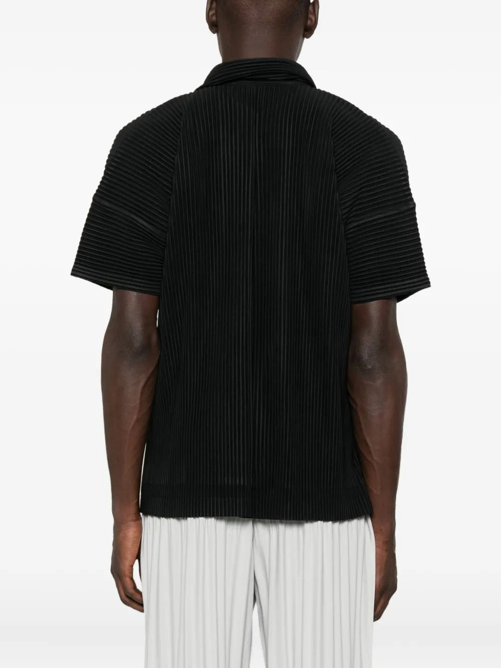 HOMME PLISSÉ ISSEY MIYAKE-pleated short-sleeve shirt-
