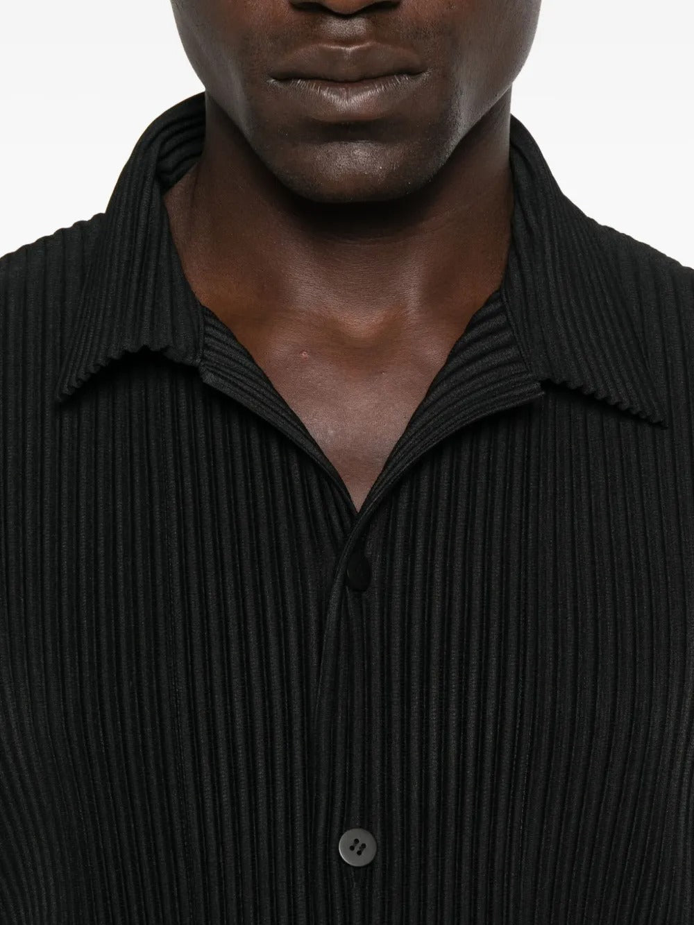 HOMME PLISSÉ ISSEY MIYAKE-pleated short-sleeve shirt-