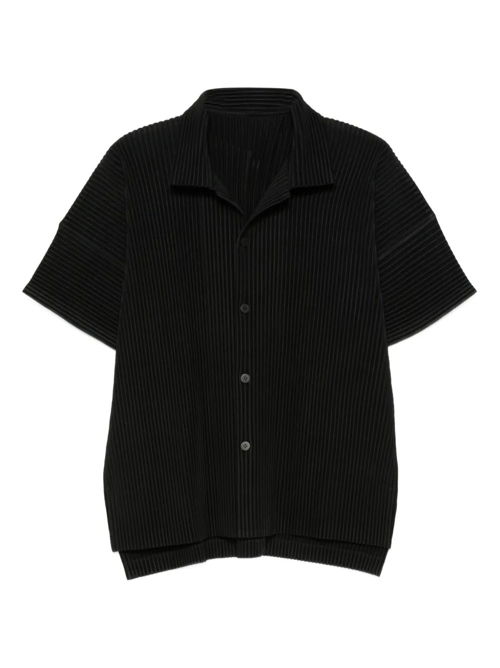 HOMME PLISSÉ ISSEY MIYAKE-pleated short-sleeve shirt-