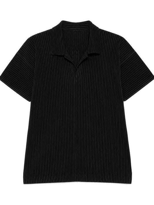 HOMME PLISSÉ ISSEY MIYAKE-Pleated short-sleeved T-shirt-